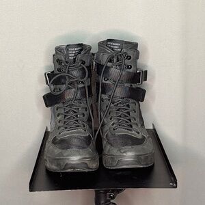 Steve Madden Men's Black Lace-Up Boots Size 12M